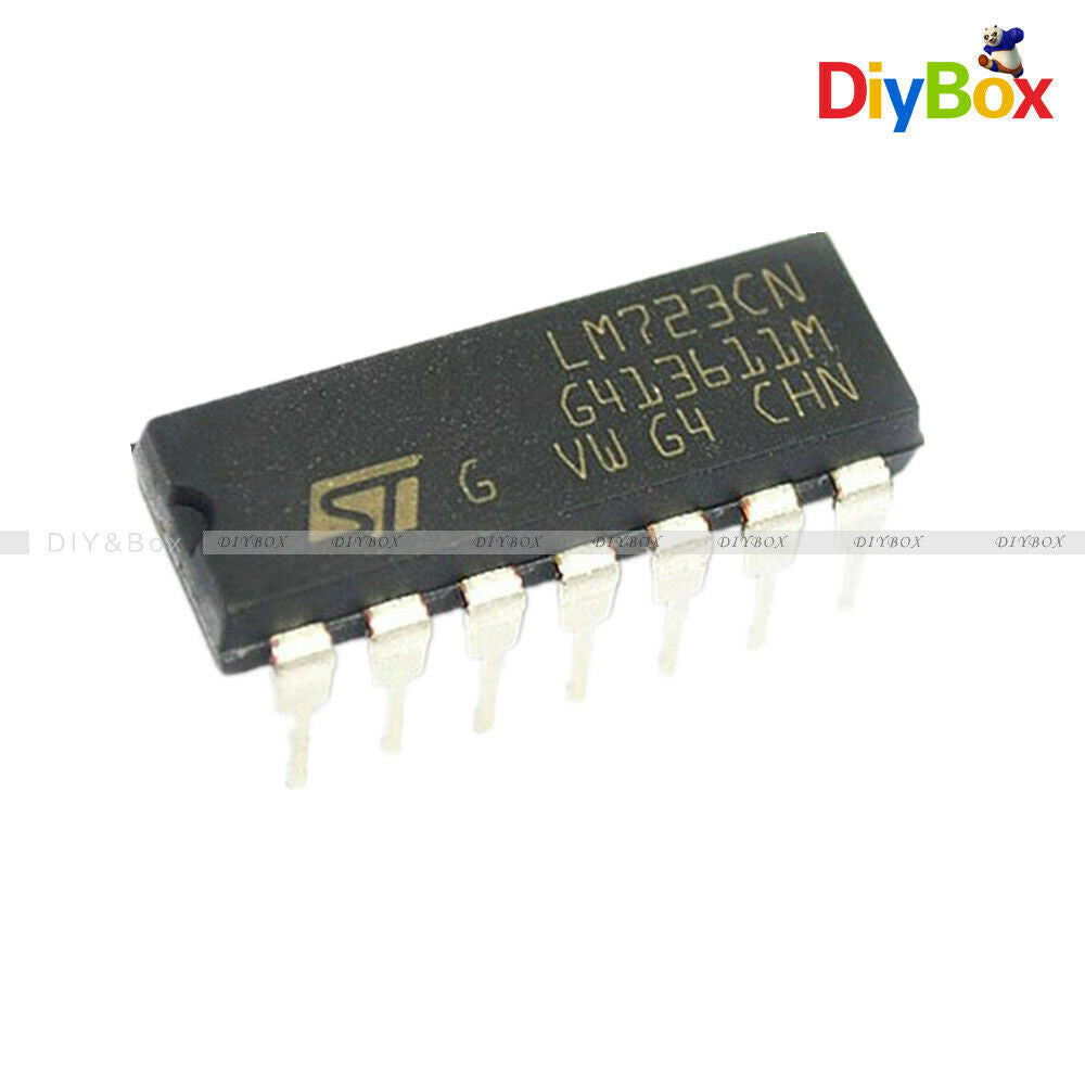 5PCS 2-37V LM723CN LM723 Adjustable Voltage Regulator150m