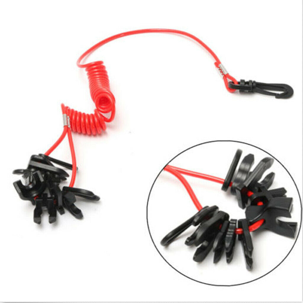 Marine Universal Kill Switch with Lanyard, 11 Keys Engine Cut Off Kill Switches