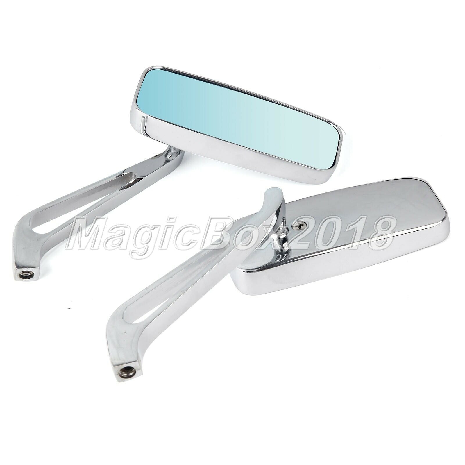 2x 8/10mm Motorcycle Rear View Rearview Side Mirrors for Ducati Monster 620 2004