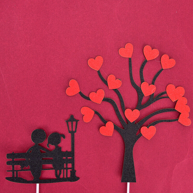 Love Tree Wedding Cake Topper Anniversary Mother's Day Party Cake Decorat.l8