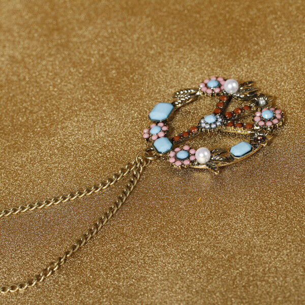 Pendant Necklace Color Cute Beads Flower Symbol Peace Novel Exotic Necklace