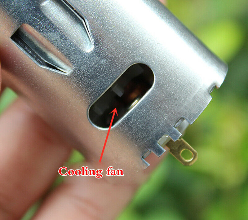 DC 6V 545high-power DC motor forward and reverse high speed with cooling fan
