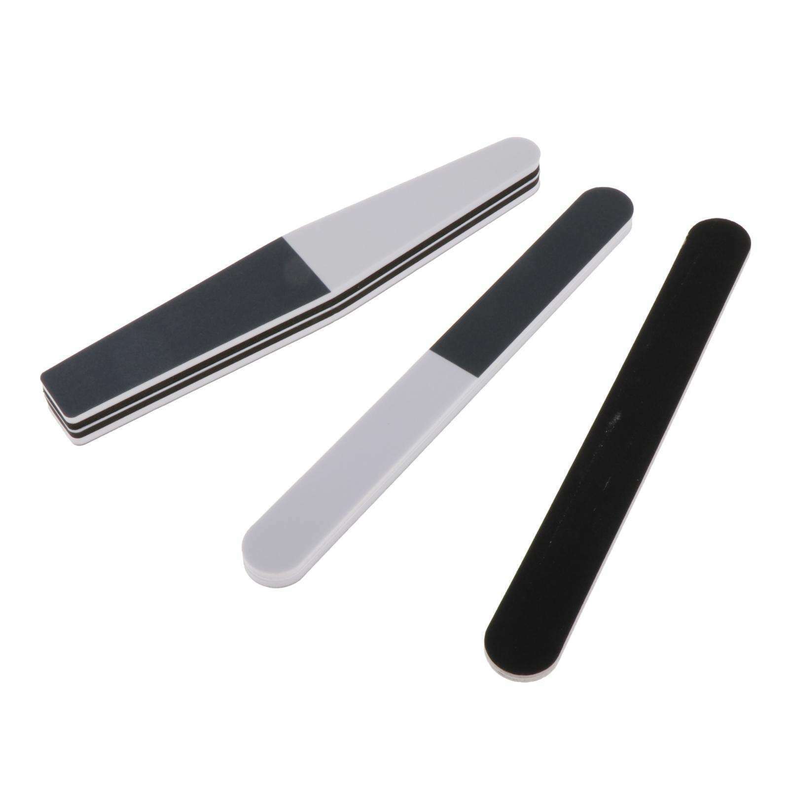 5 Style Double Side Nail Files Emery Board Modelling Nail Art Polish Tool