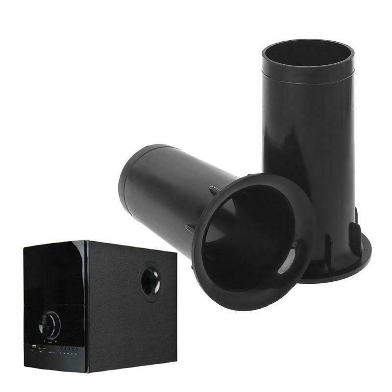 1 Pair Subwoofer Woofer Speakers Ports Connectors Tube Inverter Speaker Vent