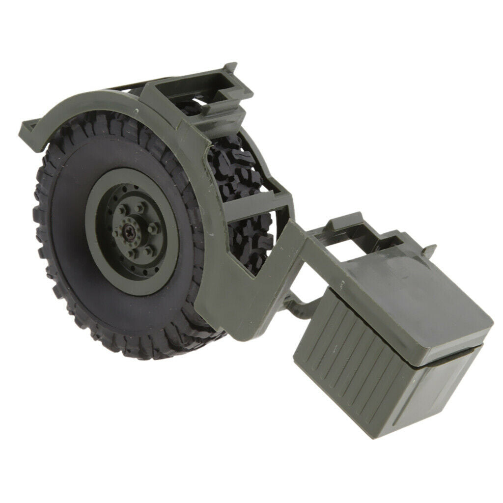 rc replacement tire w / tank for wpl 1/16 b36 b36 b36k b36kit military truck