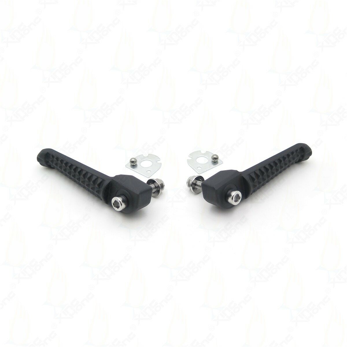 Black Rear Foot Pegs Footrest For Yamaha YZF-R1 98-11  YZF-R6 99-11