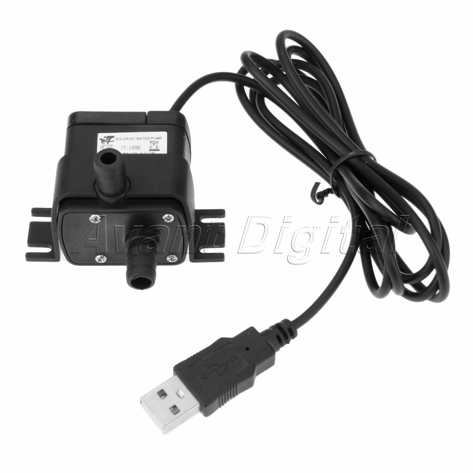PC DC 12V Water Pump Brushless Motor Submersible Pump Wire w/ USB Interface