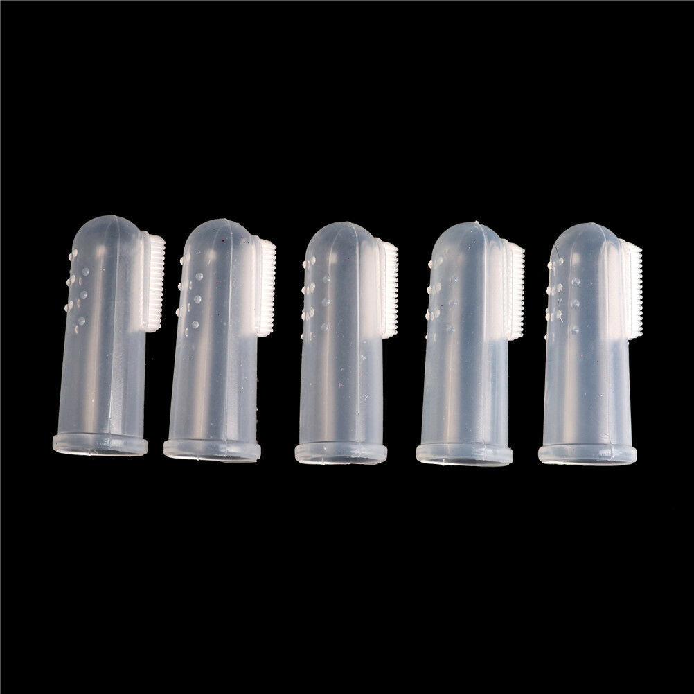 5x Finger Toothbrush Soft Silicone Safe Baby Kids Finger Toothbrush Gum Br.l8