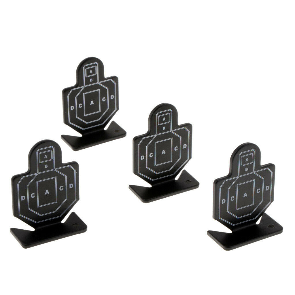 4pcs Heavy Duty Steel  Target Mini Silhouette Practice Target 7x5cm