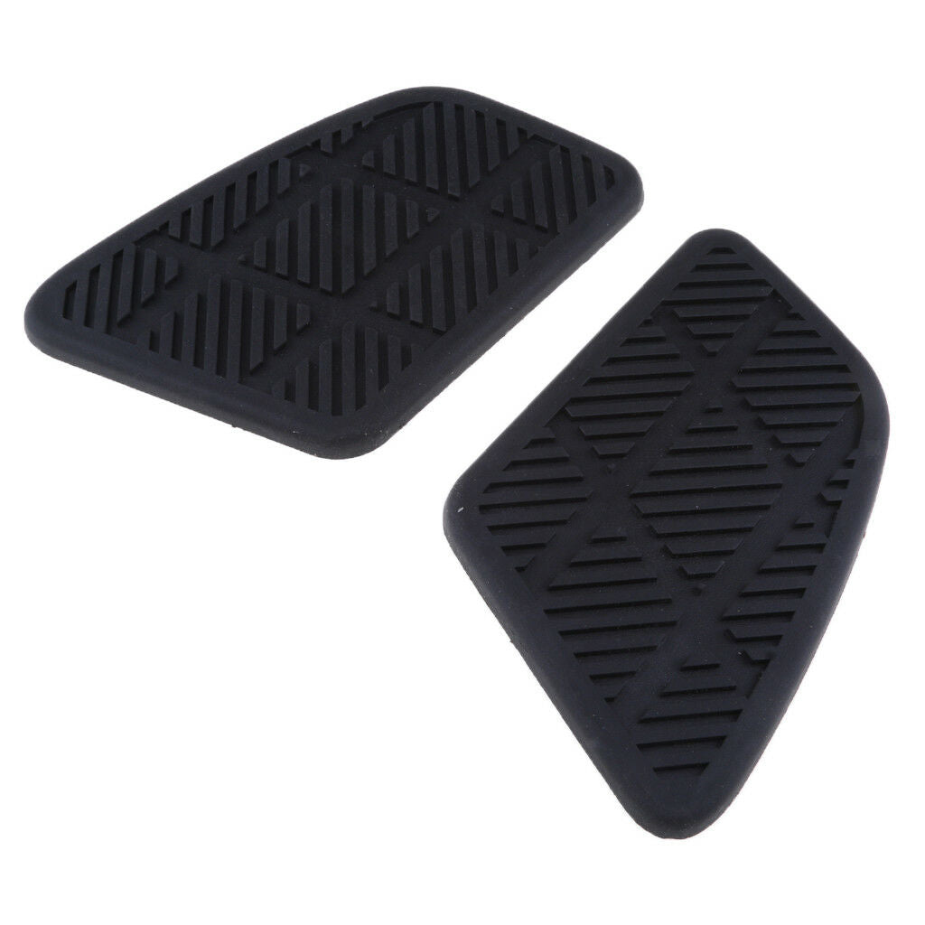 2Pcs Motorcycle Square Fuel Tank Traction Pads Gas Pad Knee Grip Protectors