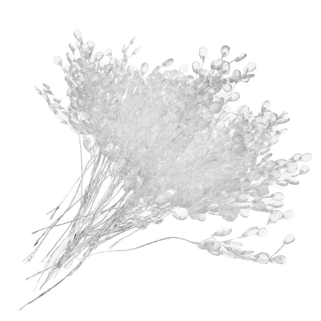 100pcs Animated Dry Tree Branches Plants Iron Wire Stem f/ Home Decoration
