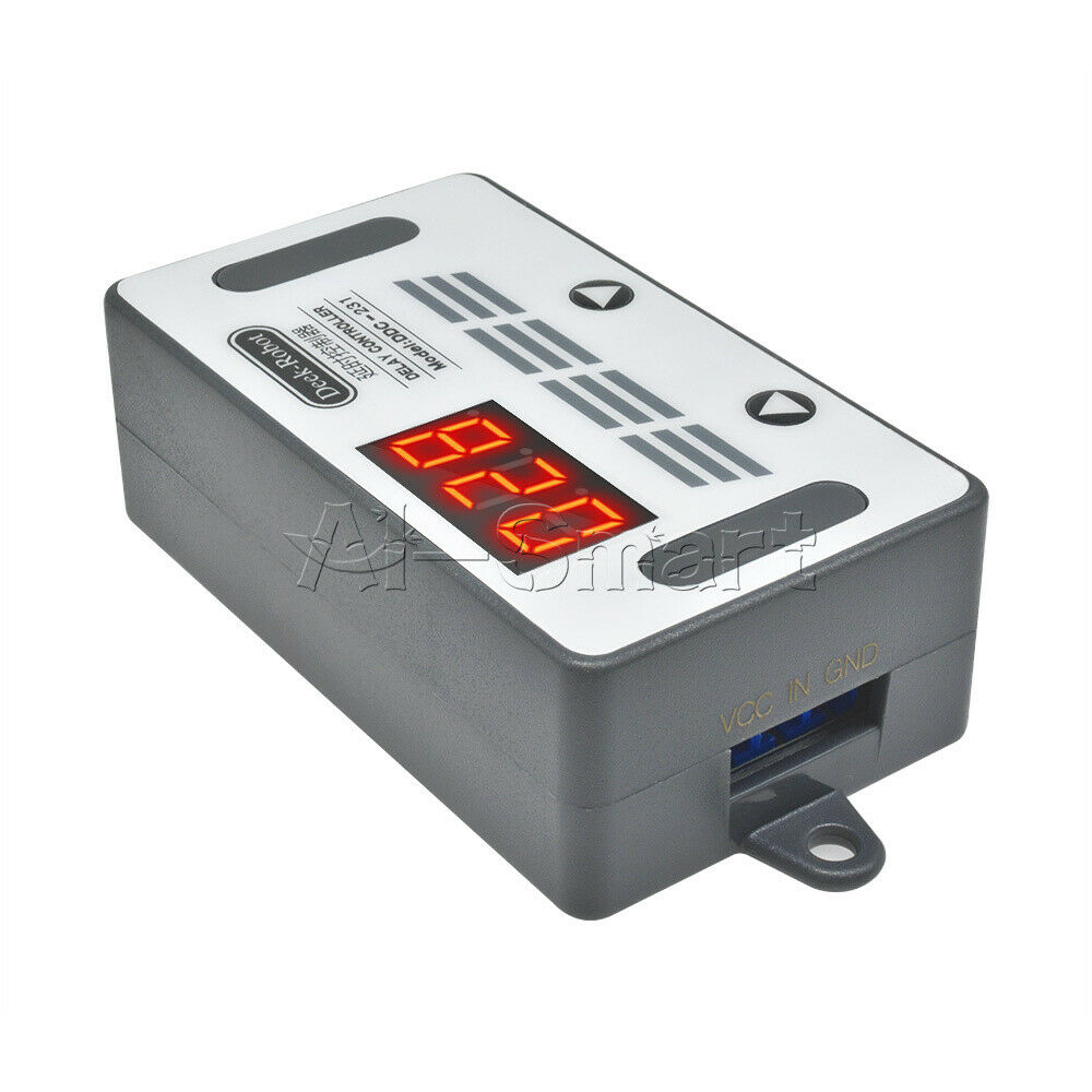 Programmable DC 12V Cycle Timer Digital Relay LED Trigger Switch Module+Buzzer