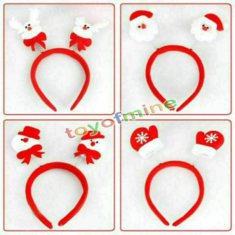 Christmas Headwear Santa Snowman Headband Headgear Xmas Gift Party Decor Random