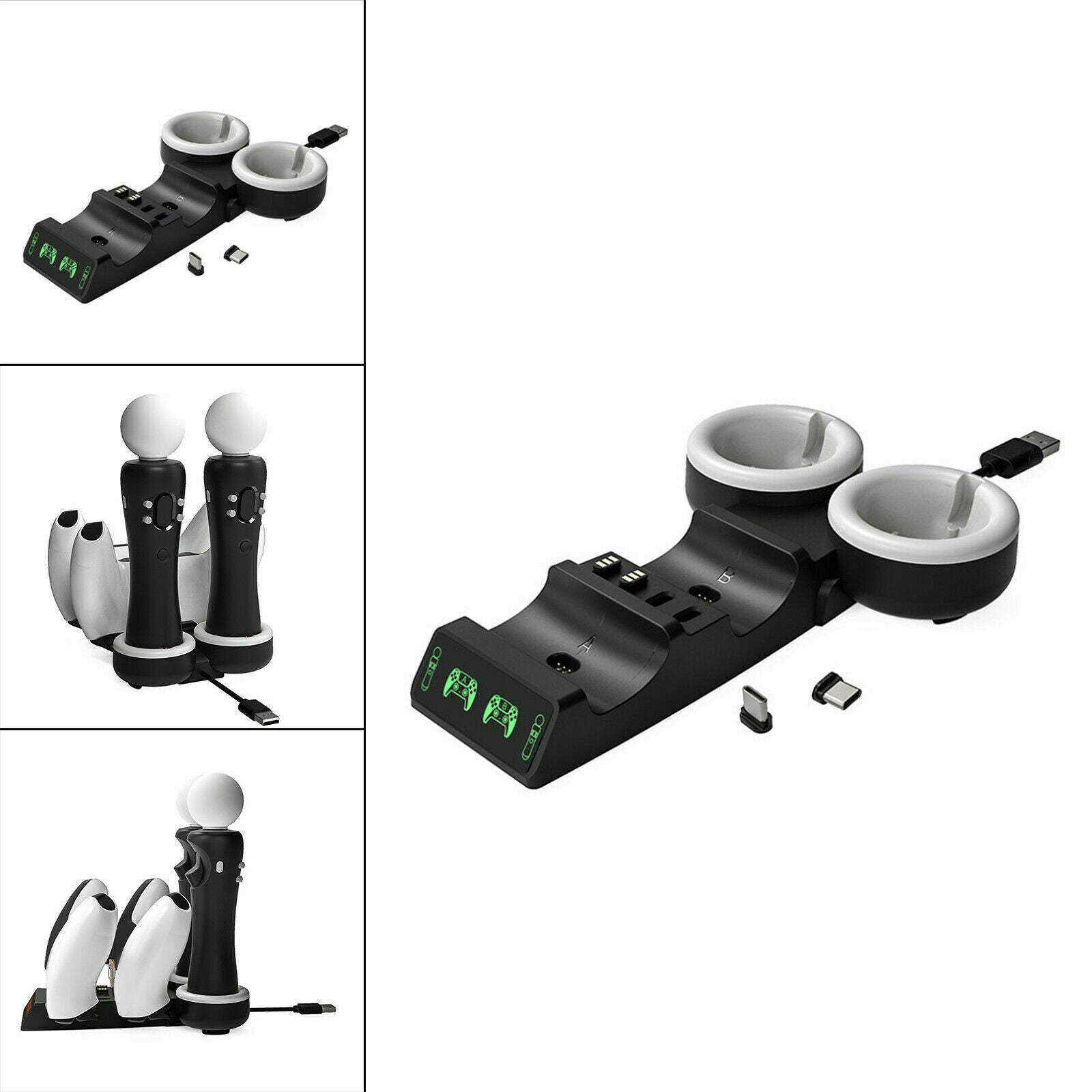4 in1 Charger Charging Dock For Sony PS5 Playstation 5/PS Move Motion Controller