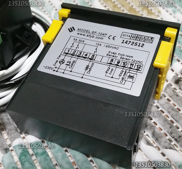 SF-104P Freezer Temperature controller, Defrost Digital display thermostat 30A