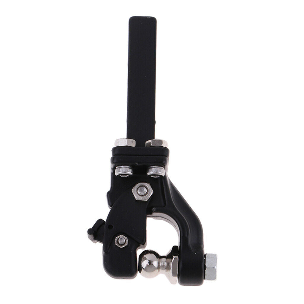 1:10 RC Crawler Metal Adjustable Drop Hitch Receiver Trailer Tow Bar (Black)
