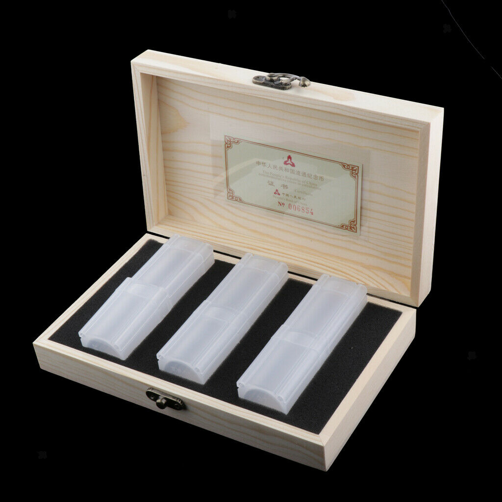 27mm Plastic Coin Dispenser Coin Holder With Wooden Storage Box For Coin