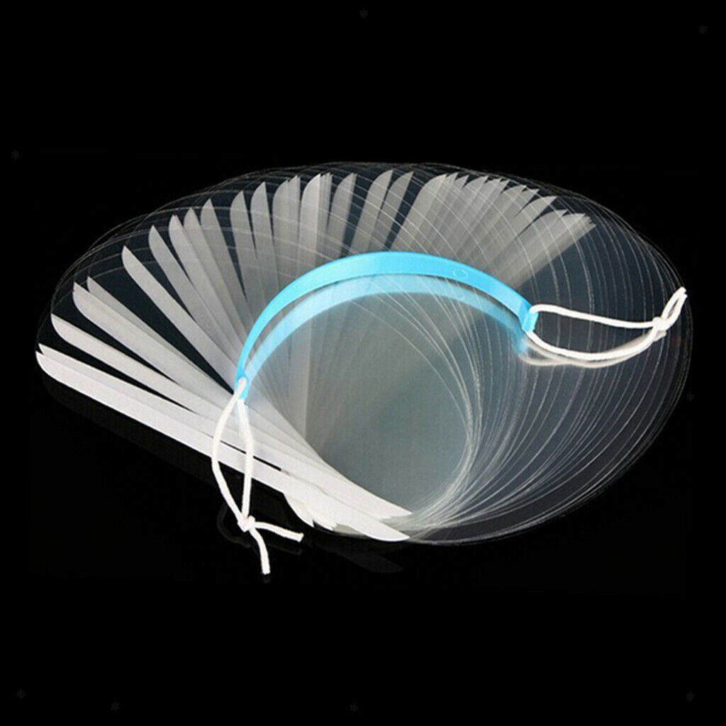 Pack of 50 Hairdressing Coloring Hairspray Masks Clear Face Eyes Shield 01