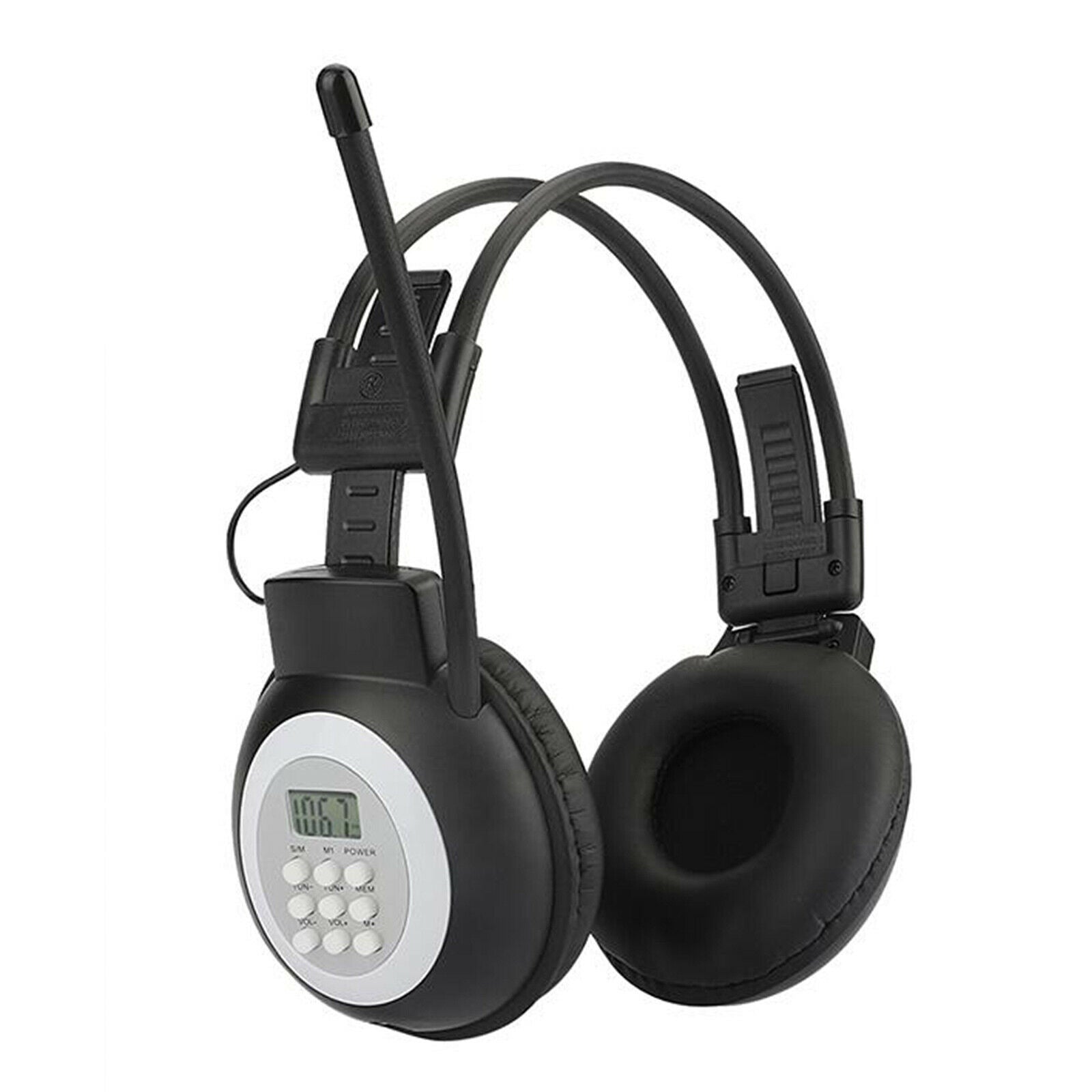 Portable Personal FM Radio Headphones , Wireless Headset with Radio Built