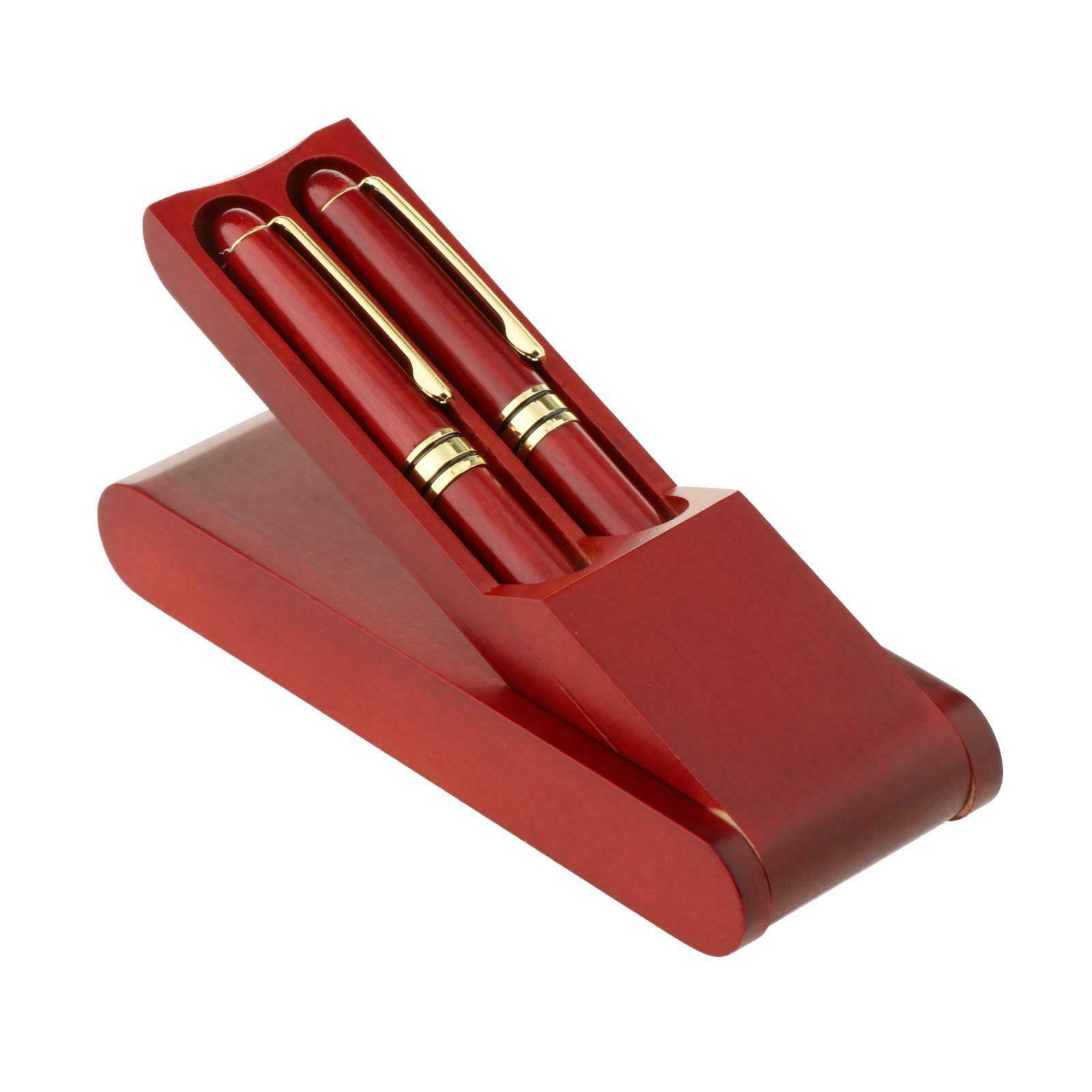 Red Wooden Stationery Students Business Office Fountain Pen for Kids School