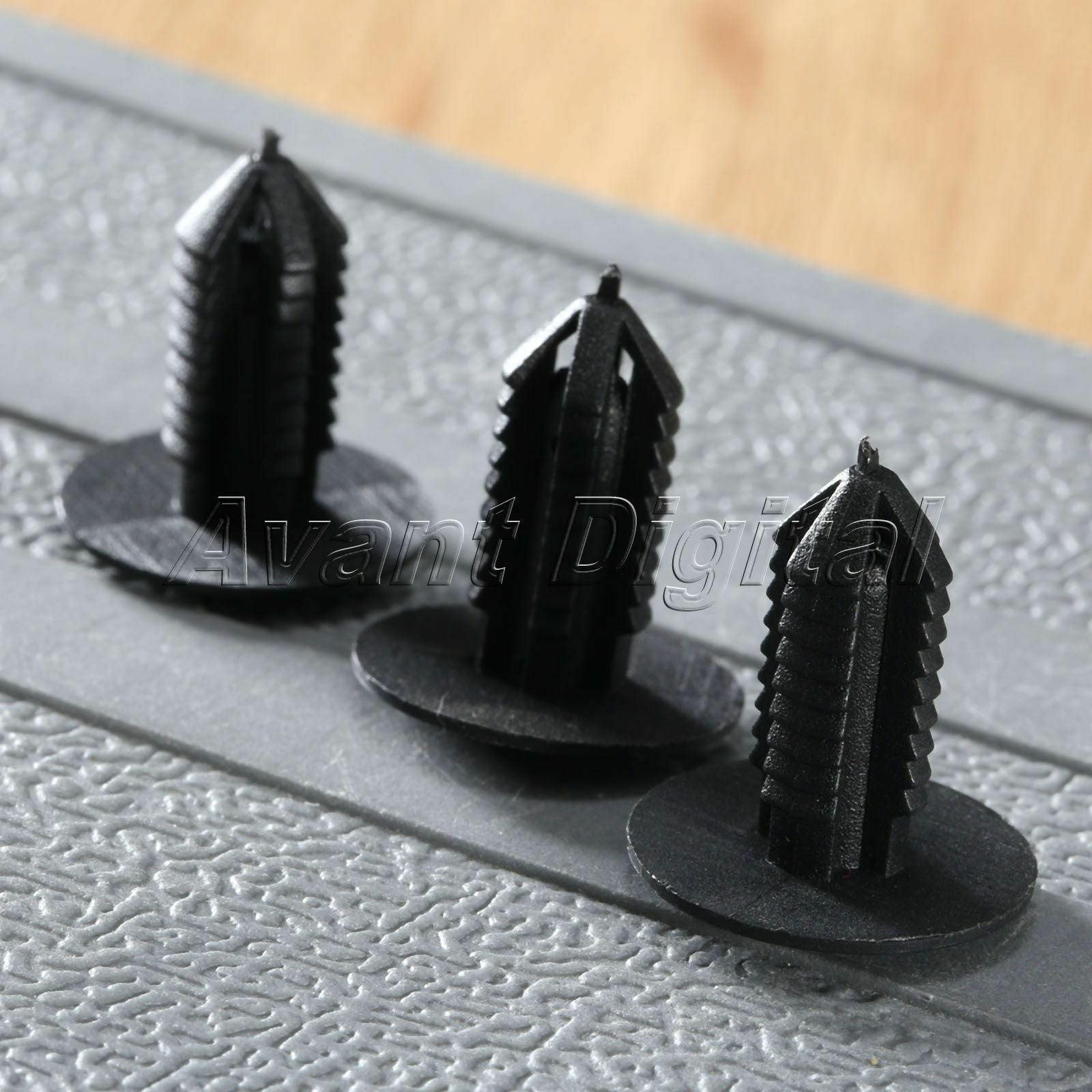 50pcs Black Plastic Car Bumper Clips Rivets Fastener Moulding Rivet For Car