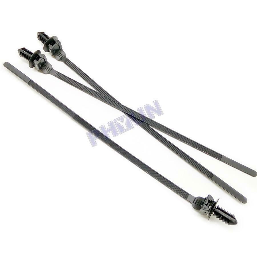 120x Car Door Panels Fastener Clips Set w/ 50Pcs Tie Wrap Universal High Quality