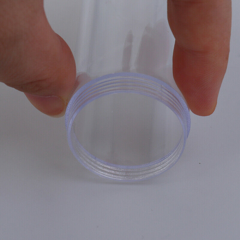 2 Pcs 25mm Round Clear Plastic Coin Fits Quarter Dollar Storage Tubes Scr.l8