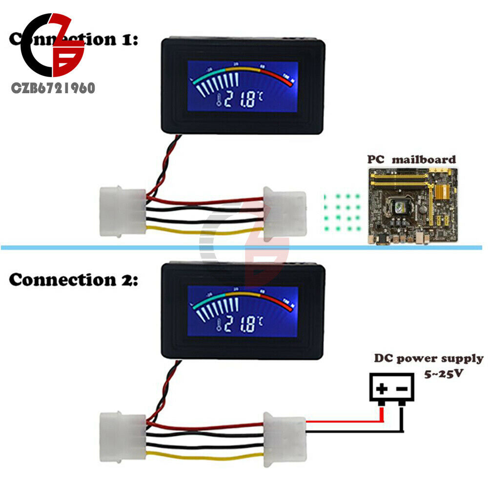DC 4V-25V Digital Thermometer Temperature Sensor Meter NTC 10K Waterproof Probe