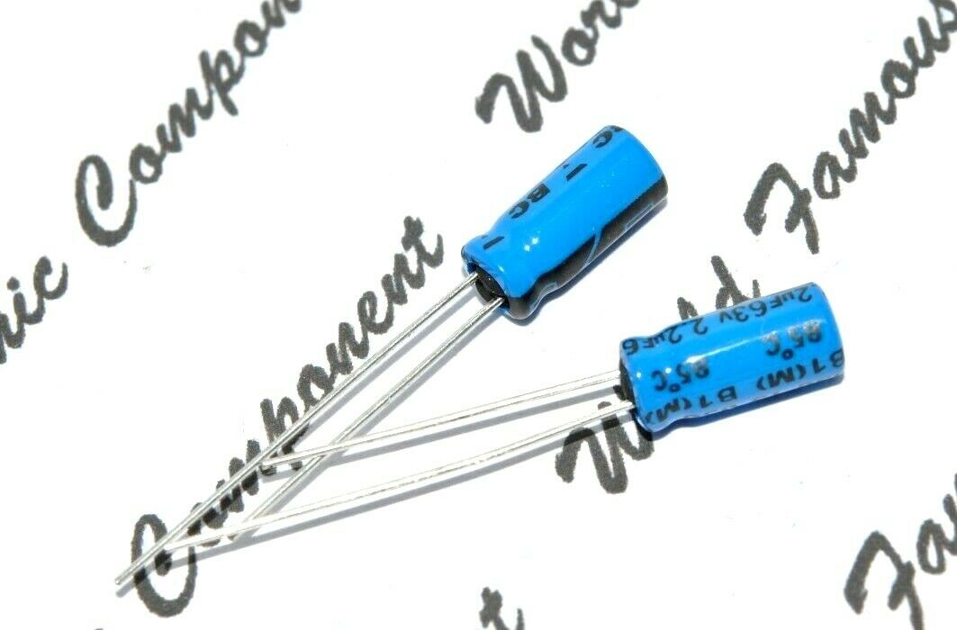 20pcs - Vishay BCcomponents 038 2.2uF (2,2µF) 63V Radial Electrolytic Capacitor