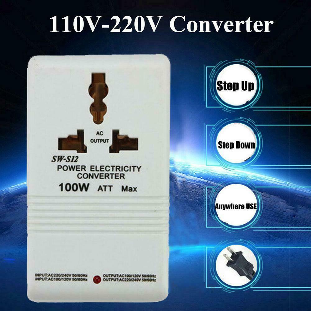 110V--220V Step-Up And Down Voltage Converter 100W Watt Transformer Travel Best