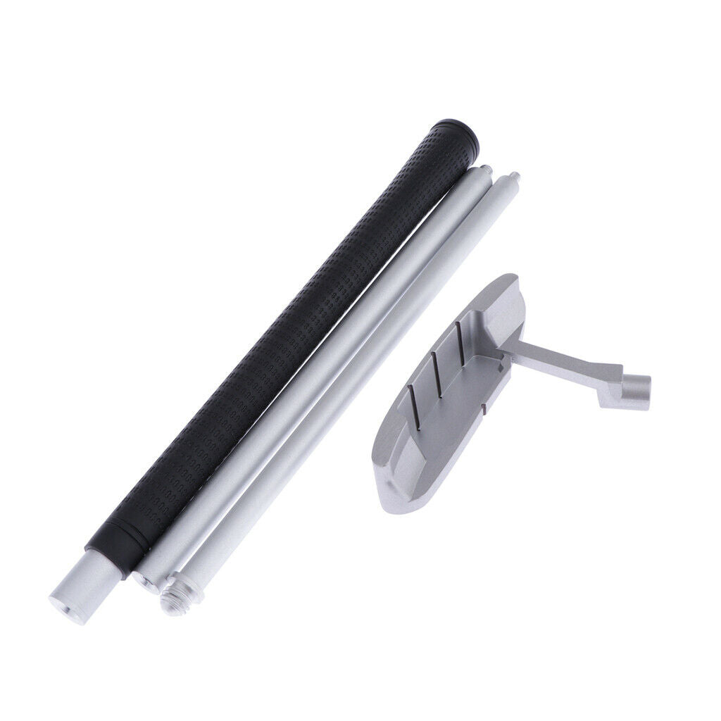 2X Aluminum Alloy Collapsible Golf Putter Right Hand Putting Training Aids Tool