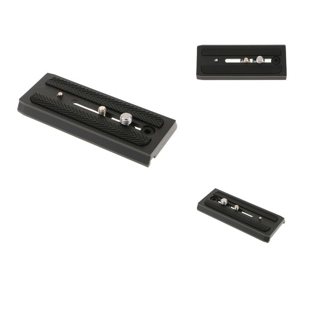 3x501PL Sliding Dovetail Quick Release Plate 120mm 1/4" & 3/8" Camera Screws