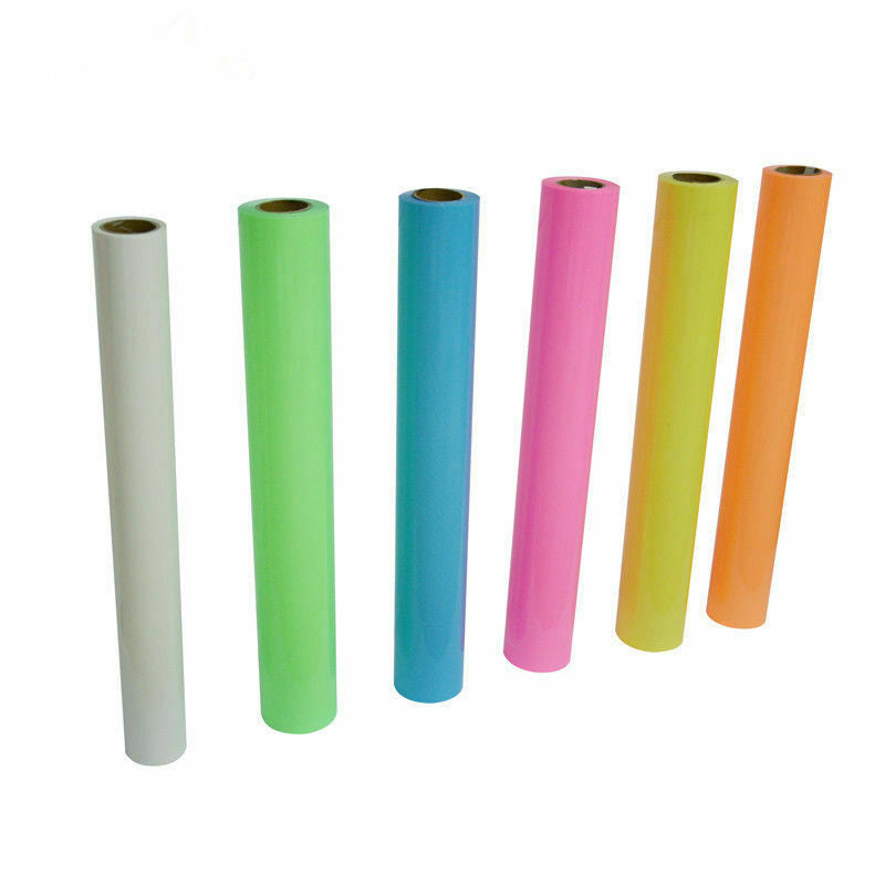 7 Colors Glow in the Dark Heat Transfer Vinyl Film IRon on Heat Press DIY Film