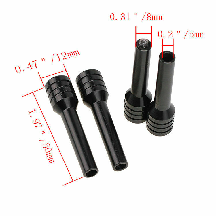 4X Aluminum Car SUV Auto Trucks Lock Locking Knob Pull Pins Cover Black