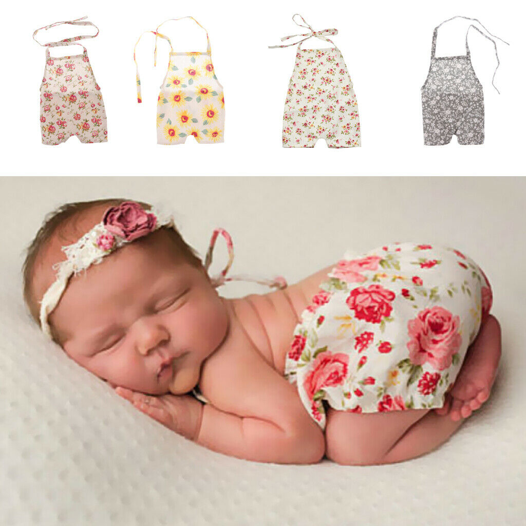 Baby Photography Props Girl Photo Shoot Outfits Newborn Cotton Rompers Style