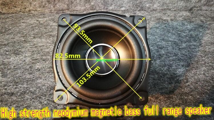 2pcs 3"inch Woofers 4Ω 12.5W~30W Neodymium speaker Loudspeaker Home Audio Parts