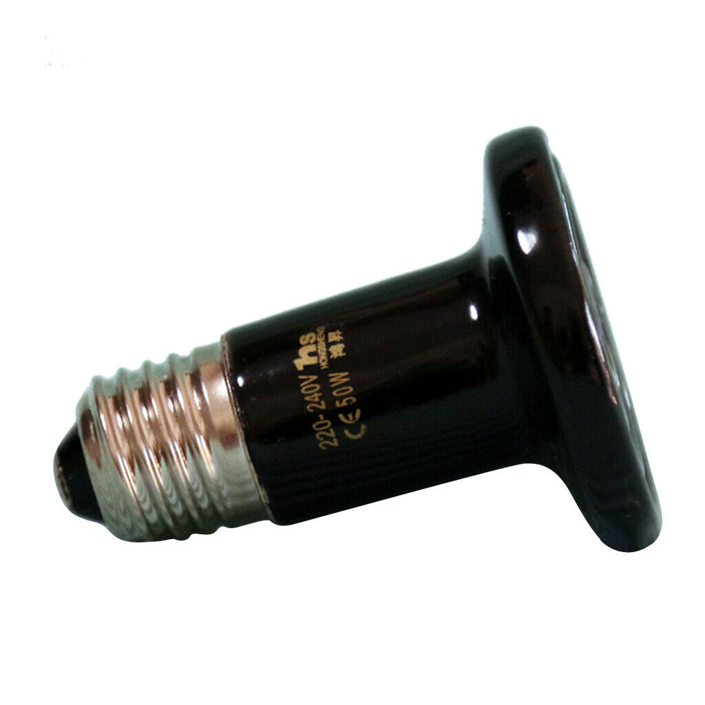 E27 T Shape Thickened Reptile Mini Ceramic Infrared Lamp Heat Light Bulb-75W