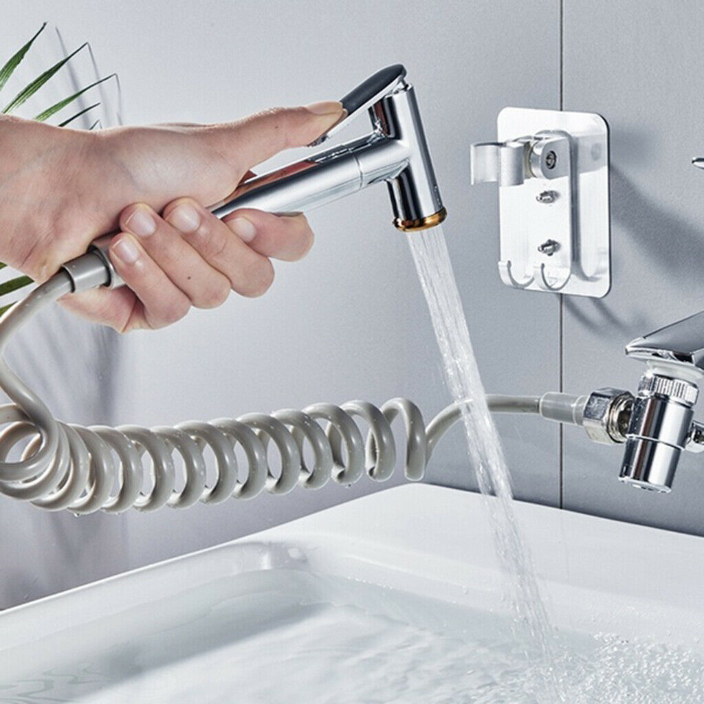 Flexible External Shower Set Bathroom Face Basin Zinc Alloy for Pet Cleaning