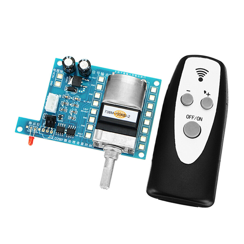 1 Ã— AC / DC 9V volume control board including remote control switch