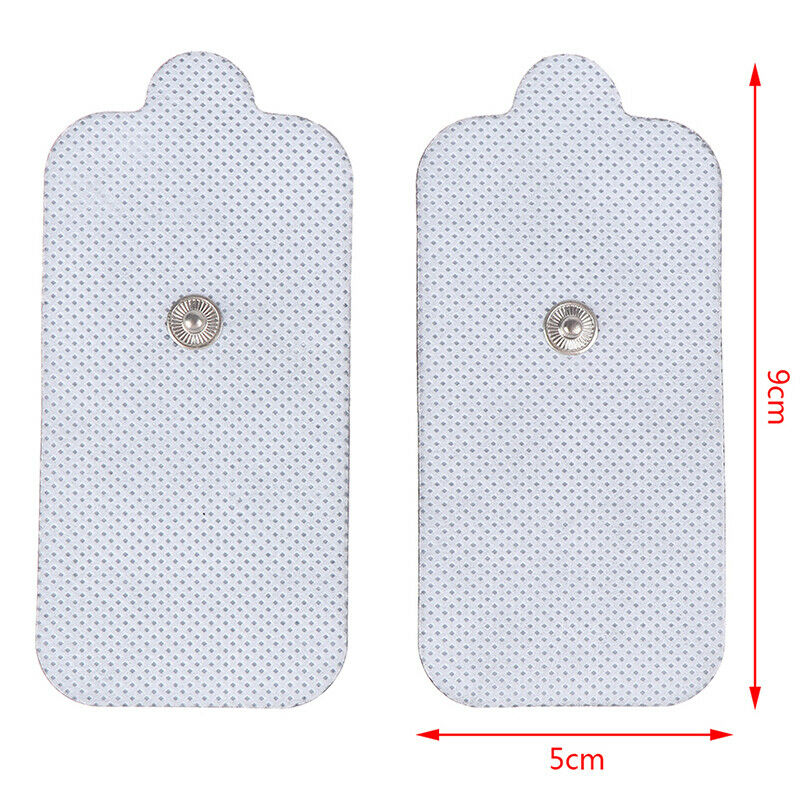 10pcs 5*9cm Silicone Gel Button Electrode Pads Tens Electrodes Digital Massag Rf