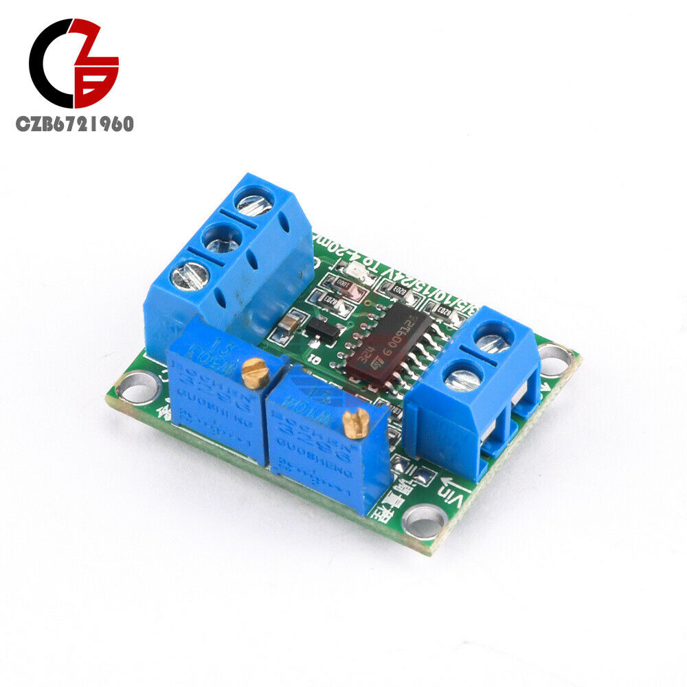 0-2.5V/3.3V/5V/10V/15V/24V to 4-20mA Voltage to Current Signal Conversion Module