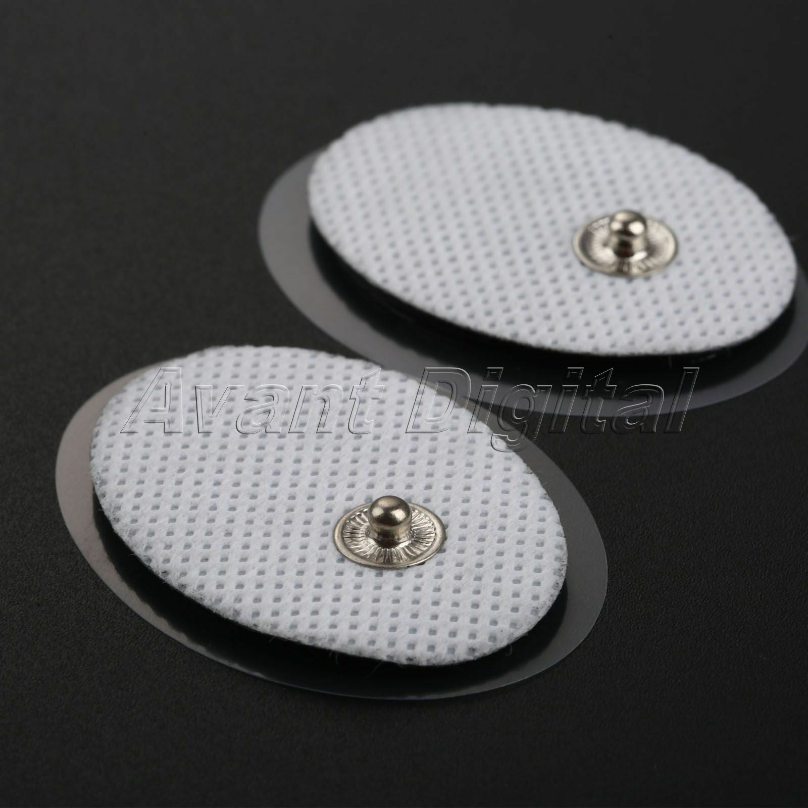 20X Snap On Replacement Electrode Pads 1.7x1.18" For Massager Tens Units Therapy