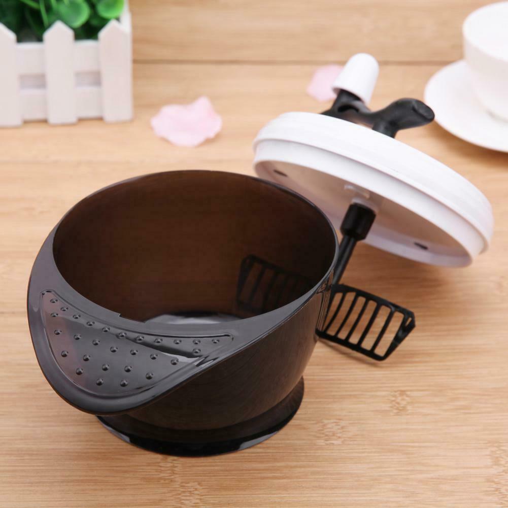 Manual Hair Color Mixing Plastic Bowl Dyeing Mixer Hairdressing Salon Tool @
