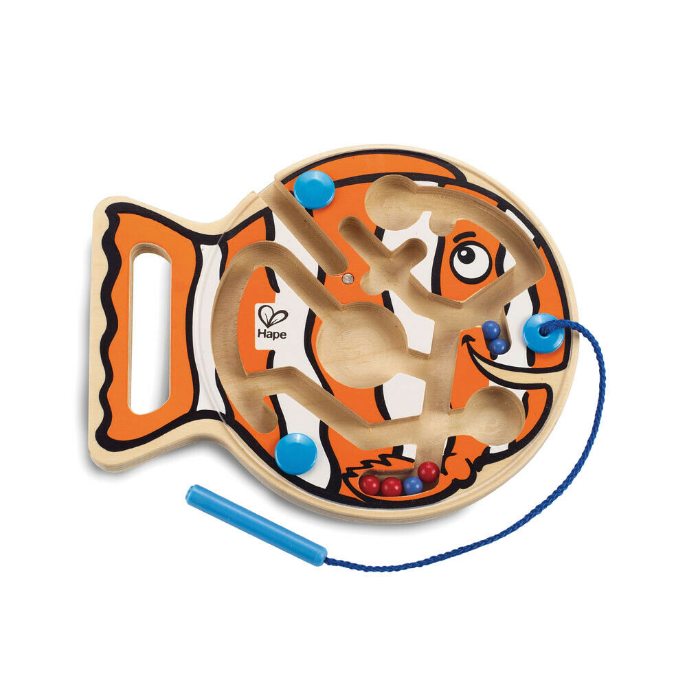 E1700 HAPE Go-Fish-Go Magnetic Maze Puzzle [Totally Amazing] Toddler Child 2yrs+