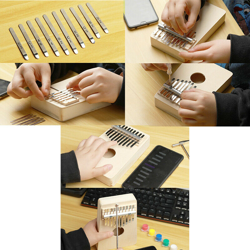 10 Keys Kalimba Wood Thumb Piano Gifts DIY Beginner Entry Portable InstrumeYUDD