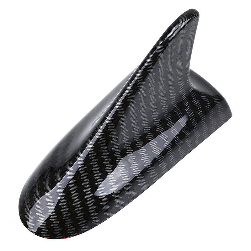 1Pcs Universal Black Shark Fin Carbon fiber Style Antenna Decorative Car Roof