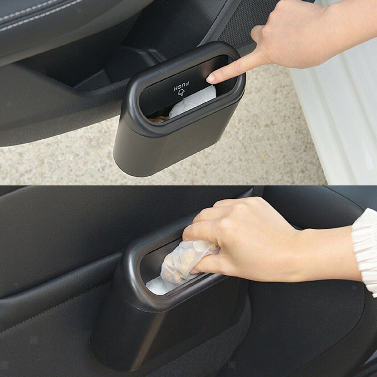 Waterproof Hanging Car Trash Can Rubbish Box Storage Bucket for Automotive