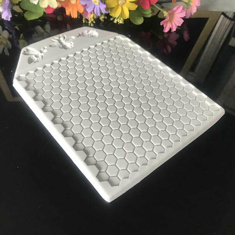 Bees Honeycomb Mold Textured Silicone Fondant Decorating Chocolate Cake MoulBDA