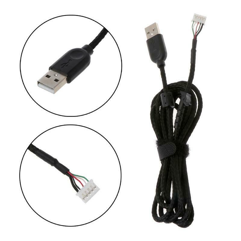 Cable Mice Line For logitech G502 RGB Mouse 2.1M Black Replacement Gaming Mouse