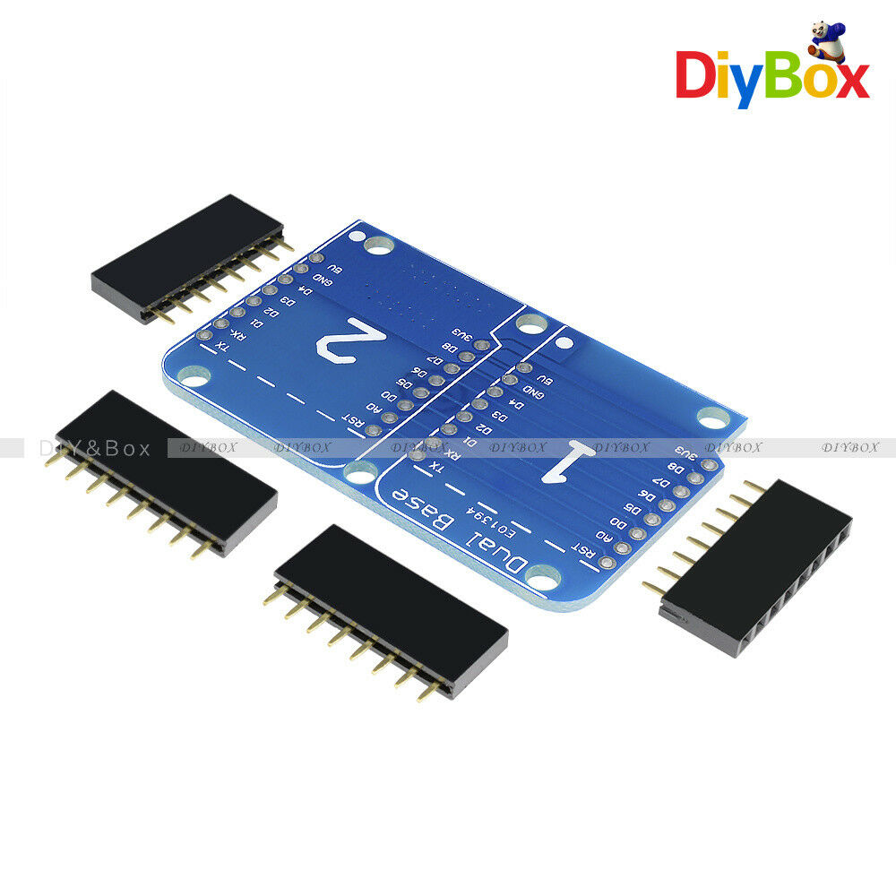 WeMos D1 Mini NodeMCU Double Socket Dual Base Shield for Arduino ESP8266 D